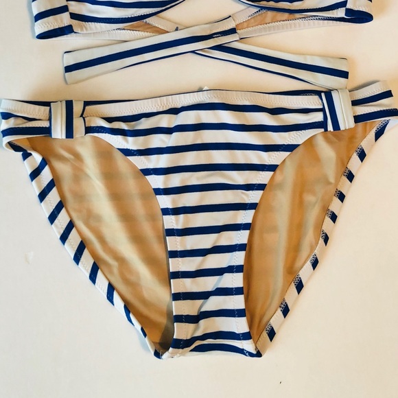 Jcrew Blue and White Striped Bikini - Picture 5 of 5